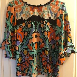 Anthropologie Floral Blouse